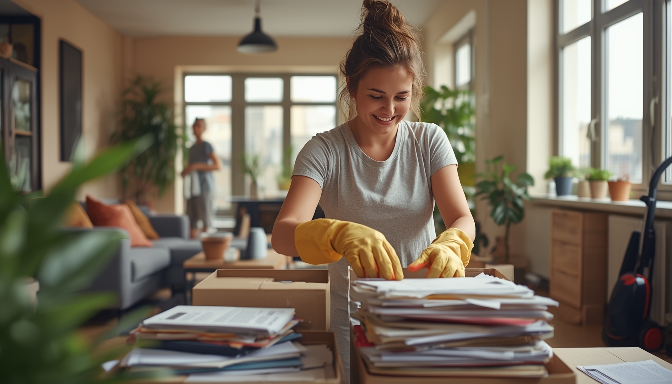 Saisonale Aufräumung